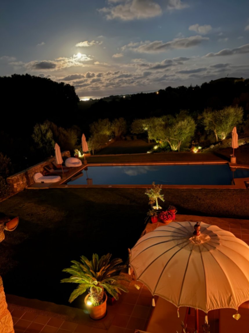 Nacht am Pool