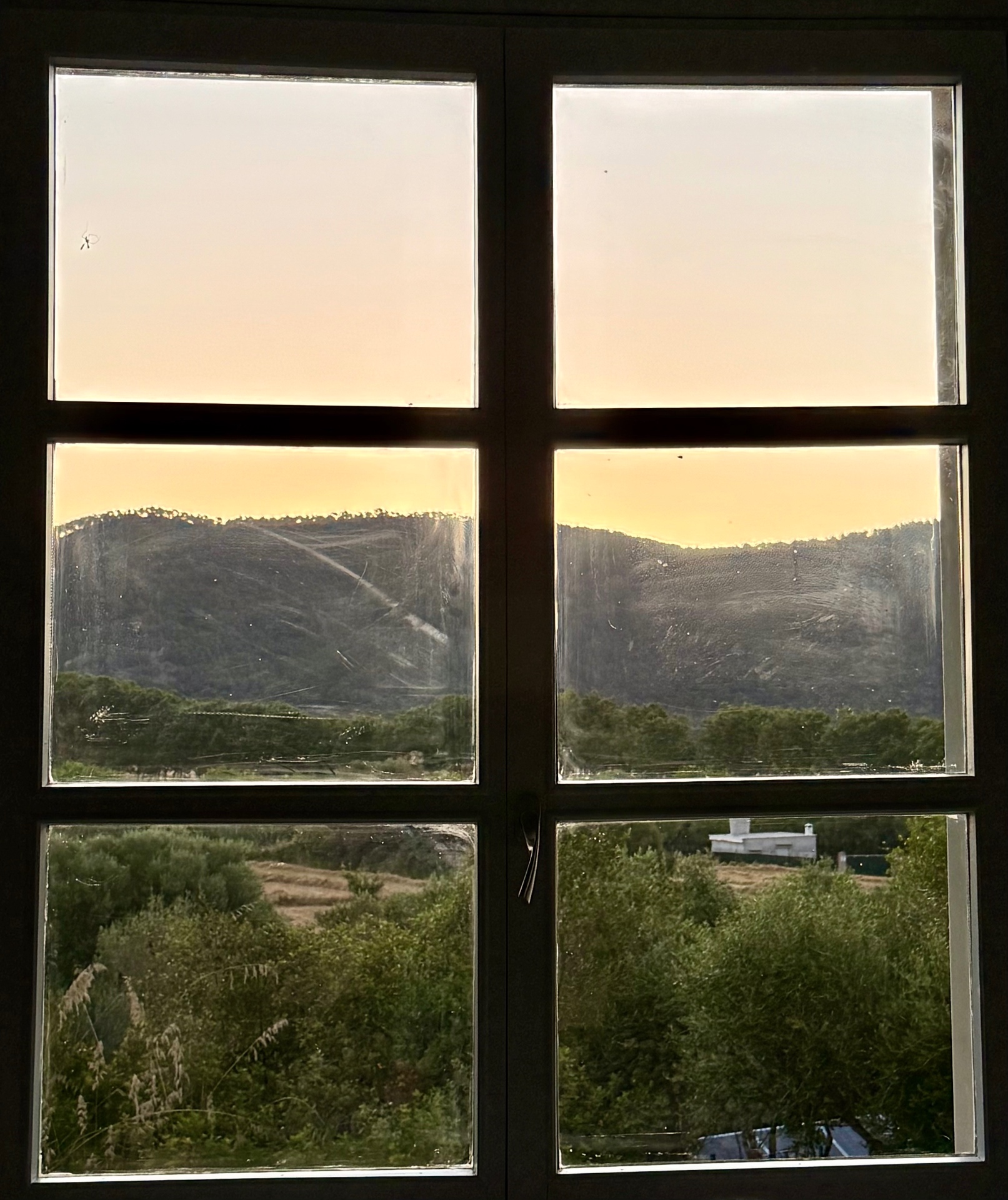 Fensterblick am Abend